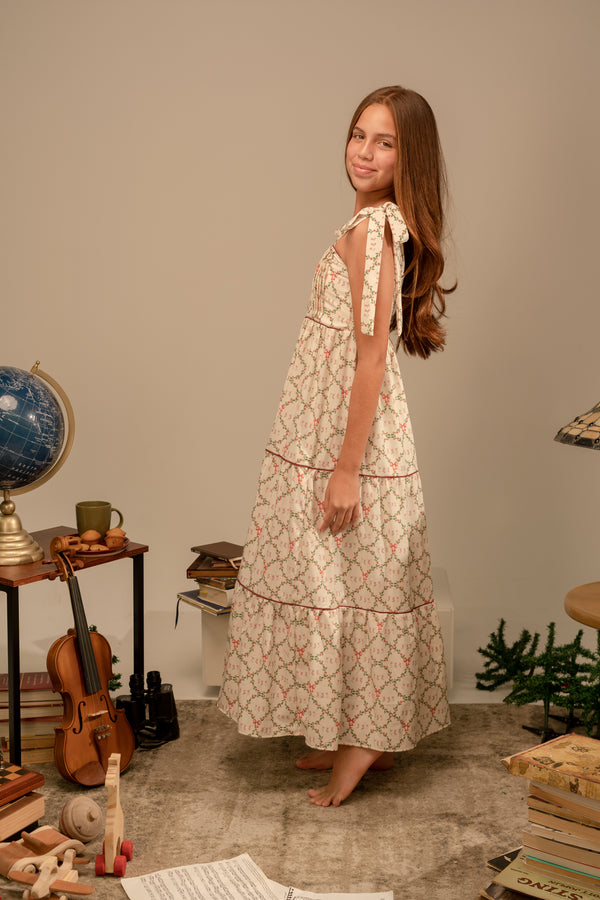 VESTIDO TODO IVORY MAXI